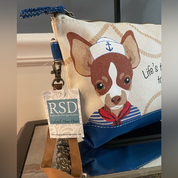Rightside Design Studio-nautical dog wristlet - Picture 2 of 4